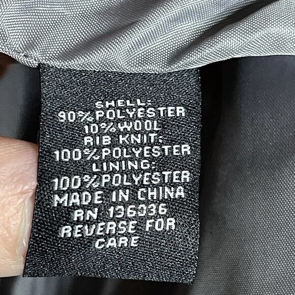 Vintage Deb Gray Double Breasted Peacoat Long Sleeve Lined Classic Women Size 2X - Picture 6 of 8